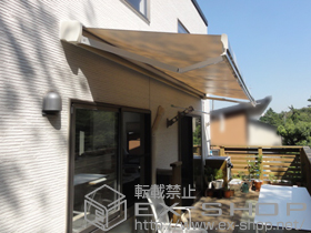 のオーニング・日よけ 彩風S型 手動式 施工例