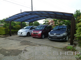 のカーポート レイナトリプルポートグラン　積雪〜20cm対応+屋根ふき材補強部品 施工例