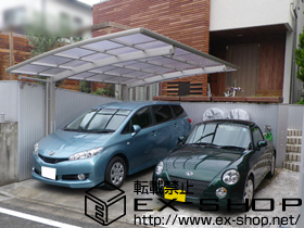 のカーポート レイナポートグラン　積雪〜20cm対応＋着脱式サポート 標準・ハイルーフ兼用 2本入り×1 施工例