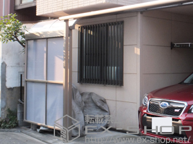 のテラス屋根 ライザーテラスII R型 テラスタイプ 単体 積雪〜20cm対応+前面スクリーン 施工例