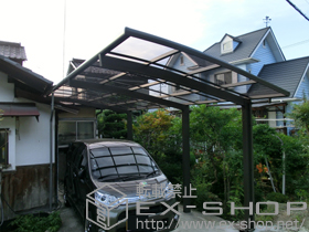 のカーポート カーブポートシグマIII 延長 積雪〜20cm対応 施工例