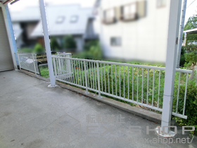 のフェンス・柵 アルクリーン20型フェンス フリーポールタイプ 施工例