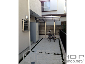 のサイクルポート・駐輪場 エフルージュグランミニ 積雪〜20cm対応 施工例