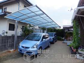 のカーポート レイナポートグラン 縦連棟　積雪〜20cm対応 施工例