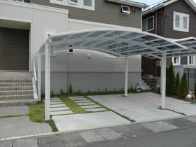 のカーポート レイナツインポートグラン　積雪〜20cm対応 施工例