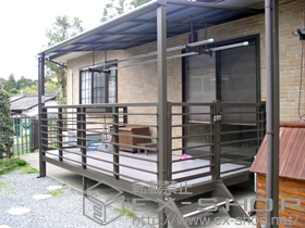 のテラス囲い・サンルーム ほせるんですII F型 オープンタイプ 積雪〜20cm対応 施工例