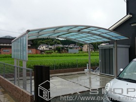 のカーポート レイナツインポートグラン　積雪〜20cm対応+サイドパネル 施工例