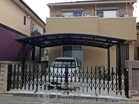 のカーポート カーブポートシグマIII ワイド 積雪〜20cm対応 施工例