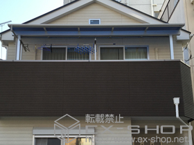 のバルコニー・ベランダ屋根 ヴェクターテラス F型 屋根タイプ 単体 積雪〜20cm対応(張り出しなし) 施工例