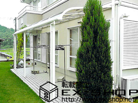 のテラス屋根 ライザーテラスII R型 テラスタイプ 連棟 積雪〜20cm対応 施工例