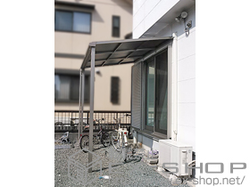 のテラス屋根 ライザーテラスII F型 テラスタイプ 単体 積雪〜20cm対応 施工例