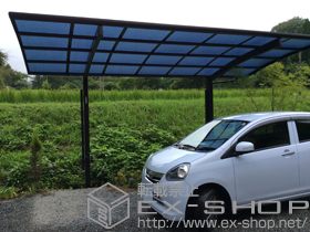 のカーポート プレシオスポート 積雪〜20cm対応＋着脱式補助柱　2本入り 施工例