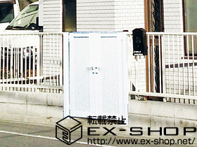 の門扉 ライシス門扉 2型 細たて桟 両開き 柱使用 施工例