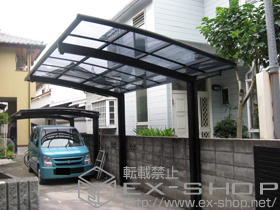 のカーポート カーブポートシグマIII 積雪〜20cm対応+着脱式サポート（1本入り） 施工例