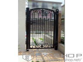 の門扉 フェスタA型 片開き　柱使用 施工例