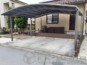 のカーポート カーブポートシグマIII ワイド 積雪〜20cm対応 施工例