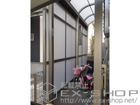 のストックヤード サンクストックヤード パネルタイプ R型 積雪〜20cm対応 施工例