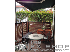 のフェンス・柵 ハイ パーテーション5型 高尺タイプ 間柱式 施工例