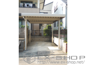 のカーポート ジーポートneo Aタイプ 角柱4本仕様 標準鼻隠し 積雪〜100cm対応 施工例