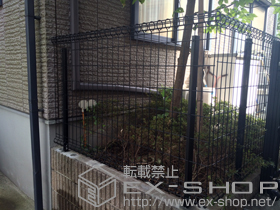 のフェンス・柵 ユメッシュR型フェンス フリー支柱タイプ 施工例