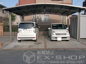 のカーポート カーブポートシグマIII ワイド 積雪〜20cm対応 施工例