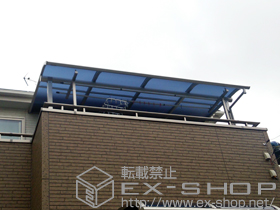 のバルコニー・ベランダ屋根 プレシオステラス R型 屋根タイプ 単体 積雪〜20cm対応 施工例