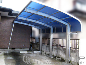 のカーポート レイナキャップポートグラン50　積雪〜50cm対応＋着脱式サポート 標準・ハイルーフ兼用 3本入り×1セット 施工例