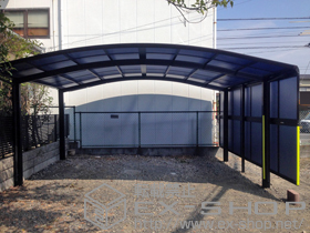 のカーポート レイナツインポートグラン　積雪〜20cm対応＋サイドパネル 施工例