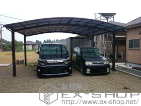 のカーポート カーブポートシグマIII ワイド 積雪〜20cm対応 施工例