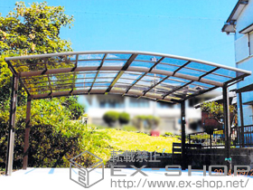 のカーポート カーブポートシグマIII ワイド 積雪〜20cm対応 施工例