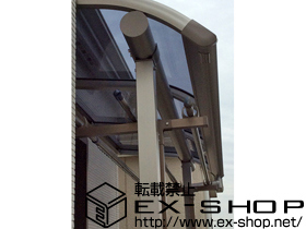 のバルコニー・ベランダ屋根 プレシオステラス R型 屋根タイプ 単体 積雪〜20cm対応 施工例