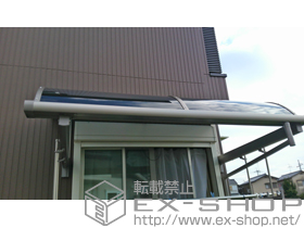 のバルコニー・ベランダ屋根 ライザーテラスII R型 ルーフタイプ 単体 積雪〜20cm対応＋吊り下げ物干し 標準 (2本入り) 施工例