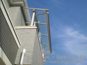 のバルコニー・ベランダ屋根 プレシオステラス F型 屋根タイプ 単体 積雪〜20cm対応 施工例