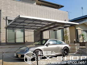 のカーポート マイポートneo 積雪〜20cm対応＋取外式補強支柱（1本入り） 施工例