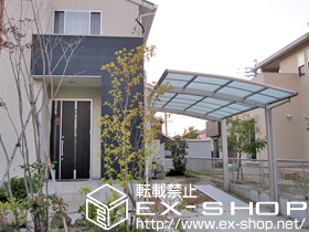 のカーポート レイナポートグラン　積雪〜20cm対応＋着脱式サポート(標準・ハイルーフ兼用)※2本入り1セット 施工例