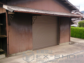 のガレージシャッター ガレージシャッタークワトロ 電動式 内部付タイプ 施工例