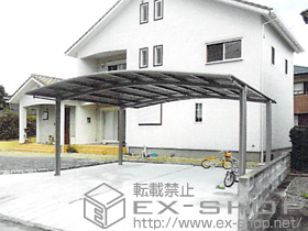 のカーポート カーブポートシグマIII ワイド 積雪〜20cm対応 施工例