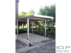 のカーポート ジーポートneo Aタイプ 角柱4本柱　標準鼻隠し　積雪〜100cm対応 施工例