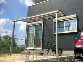 のテラス屋根 プレシオステラス R型 テラスタイプ 単体 積雪〜20cm対応 施工例