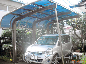 のカーポート テールポートシグマIII 1500 積雪〜50cm対応＋着脱式サポート ロング柱23用（1本入り） 施工例