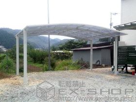 のカーポート カーブポートシグマIII ワイド 積雪〜20cm対応 施工例