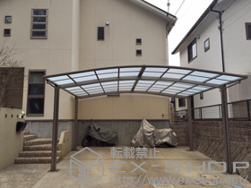 のカーポート カーブポートシグマIII ワイド 積雪〜20cm対応 施工例