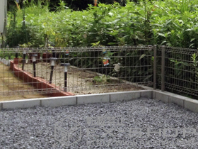 のフェンス・柵 ハイグリッドフェンスN1型 間仕切りタイプ 施工例