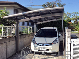 のカーポート カーブポートシグマIII 積雪〜20cm対応＋着脱式サポート柱 標準 1本入 施工例