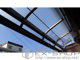 のバルコニー・ベランダ屋根 ライザーテラスII R型 屋根タイプ 単体 積雪〜20cm対応 施工例