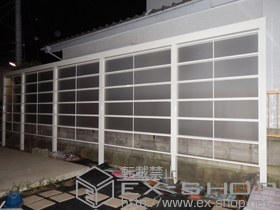 のフェンス・柵 Gスクリーン 横格子タイプ パネル5段 施工例