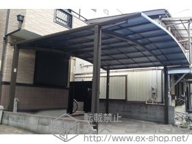 のカーポート カーブポートシグマIII ワイド 積雪〜20cm対応 施工例