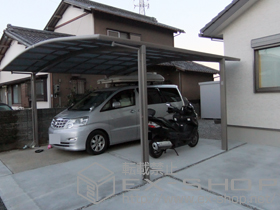 のカーポート カーブポートシグマIII ワイド 積雪〜20cm対応 施工例