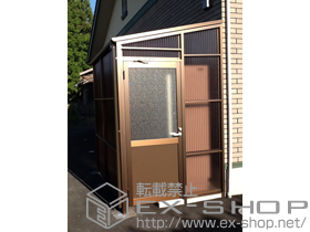 のストックヤード ストックヤードII 片側ドア付きタイプ 積雪〜20cm対応 ※高さ7尺＋アームストッパー 施工例