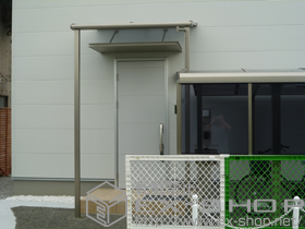 のテラス屋根 ライザーテラスII F型 テラスタイプ 単体 積雪〜20cm対応 施工例